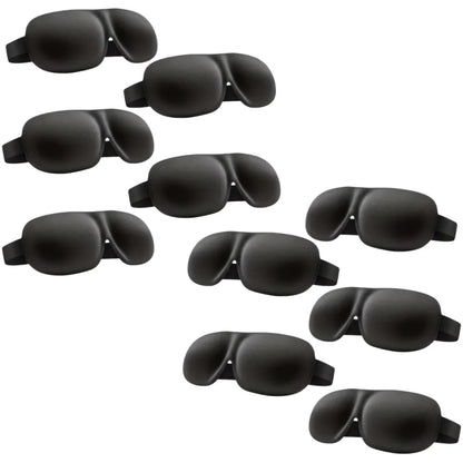 3D Contoured Sleep Mask — 100% Light-Blocking, Ultra-Soft Breathable Eye Cover for Travel, Yoga & Rest