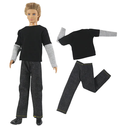 12-Inch Ken Doll Clothes – Casual Sweater Outfit, Multiple Styles Available