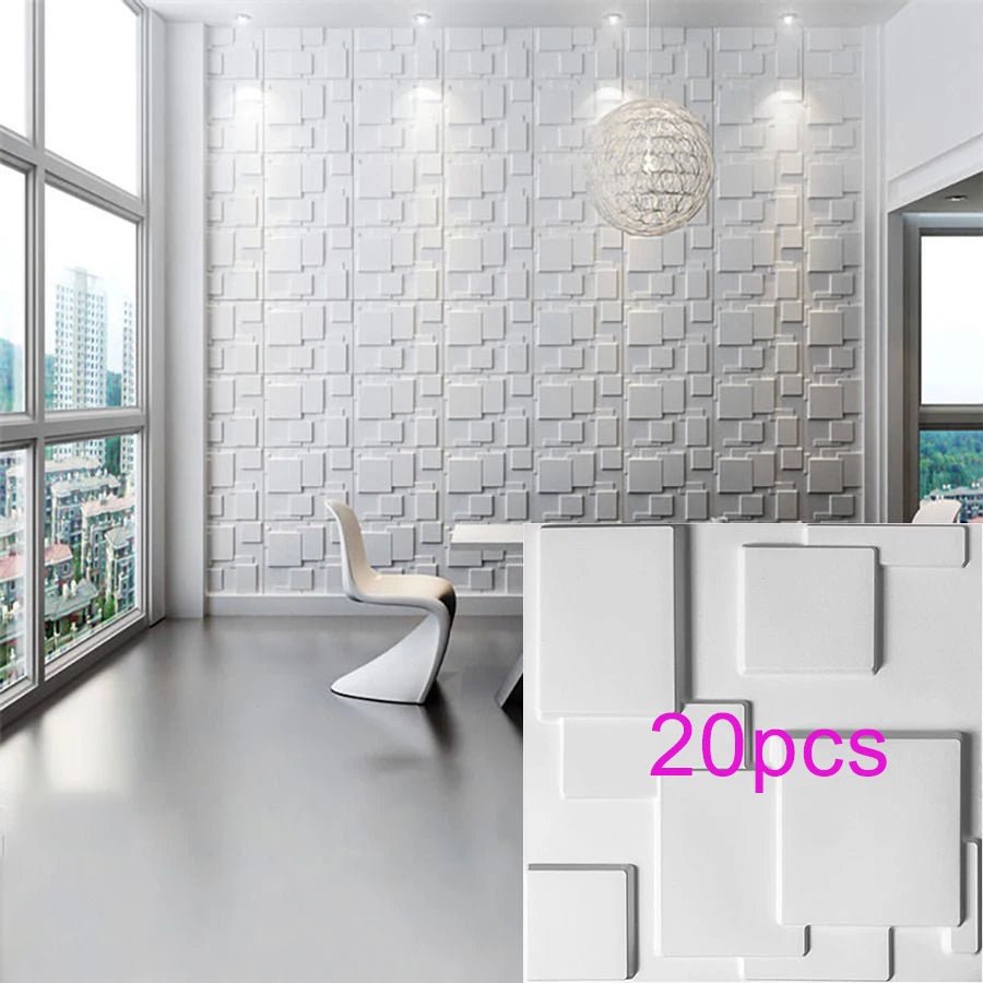 KUUJOJO 3D Textured Wall Panels – Indoor Wall Decoration for Living Room, Bedroom, Hotel, Office, Tape