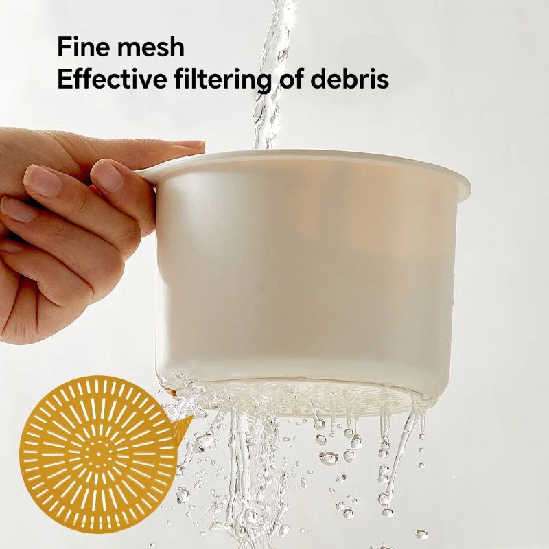 Creative Kitchen Sink Strainer Basket – Detachable, Openable Bottom Garbage Filter for Quick Drain