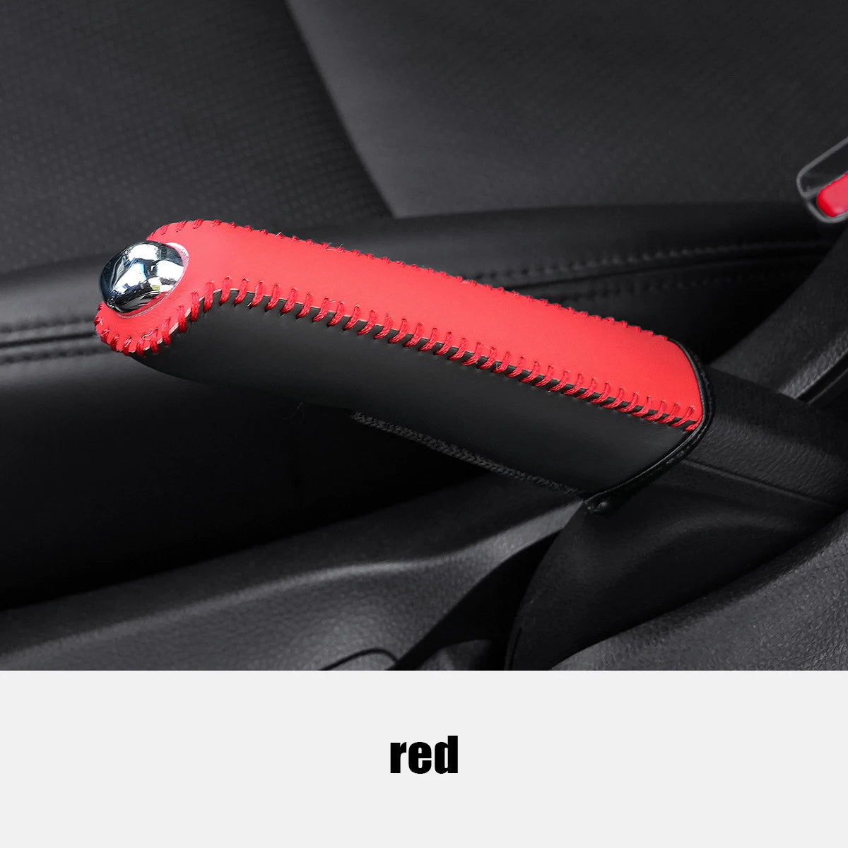 Universal Car Handbrake Cover – Artificial Leather Protective Sleeve for Car Interior Styling and Comfort