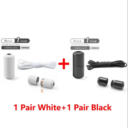Elastic No-Tie Shoelaces - Quick Slip-On Stretch Shoe Laces for Kids & Adults
