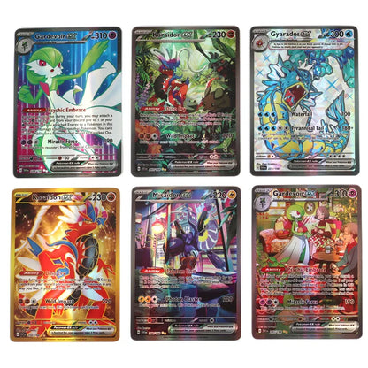 60-100Pcs English Pokemon Cards – Holographic EX, Vstar, Vmax, GX, Charizard, Mewtwo & Evolution Combos