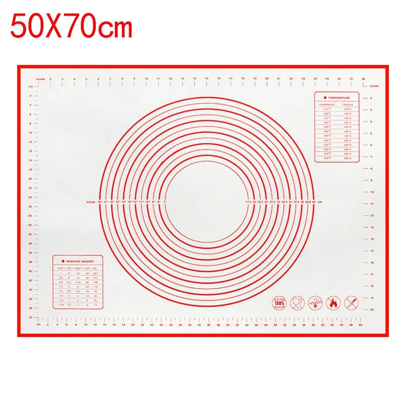 UNTIOR Silicone Baking Mat – Non-Stick Kneading & Dough Mat for Pizza, Cake, and Cooking Bakeware