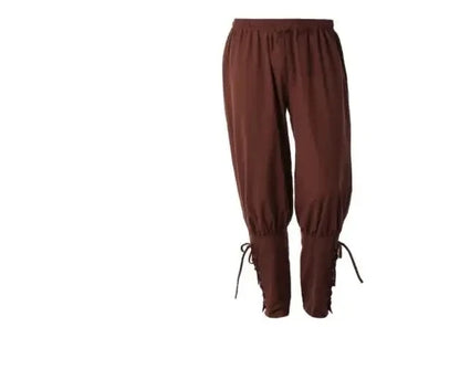 Men's Pirate Renaissance Pants – Medieval Drawstring Shorts for Halloween & Cosplay Costumes
