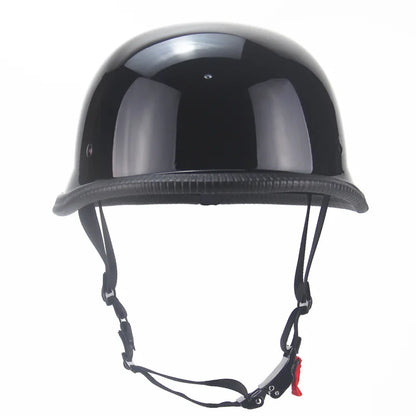 Vintage Motorcycle Cruiser Helmet – Retro Open Face Half Helmet, Germany Safety Helmet for Scooter & Motorcycle