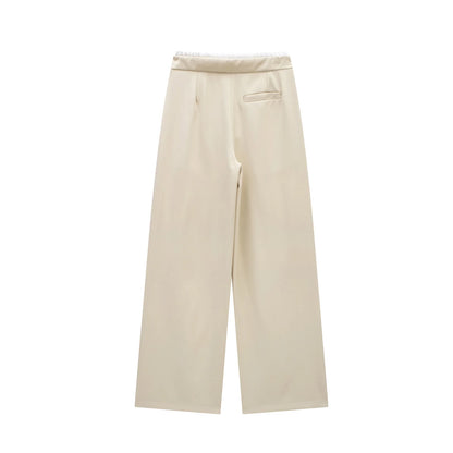 TRAF 2024 Women’s Wide Leg Pants — High Waist Baggy Summer Streetwear Trousers