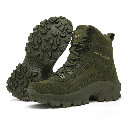 Men's Outdoor Hiking Boots - Desert Tactical Military Boots, Special Forces Anti-Slip & Warm Work Boots