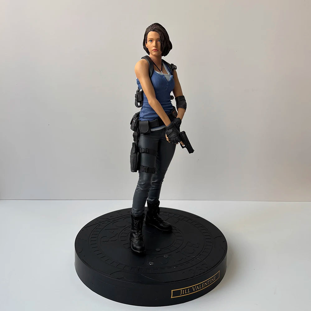 Biohazard RE Jill Valentine & Leon S. Kennedy Anime Figure – Evil Game Collectible Statue for Birthday Gifts