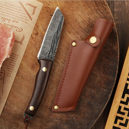 Handmade Forged Stainless Steel Chef Knife - Boning, Fishing, Meat Cleaver & Butcher Knife for Kitchen Use