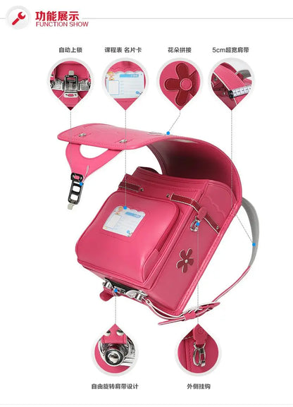 Fashion School Backpack for Boys & Girls – Japanese Style Large Capacity Kids Student Book Bag