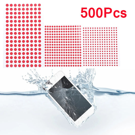 500pcs Water Damage Security Labels — Mobile Phone Warranty Indicator Repair Stickers