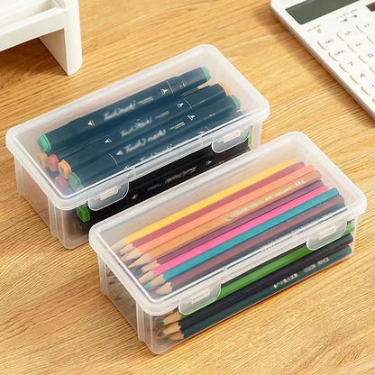Translucent Pencil Case – Large Capacity, Lightweight & Convenient Pen Box for School Supplies Storage