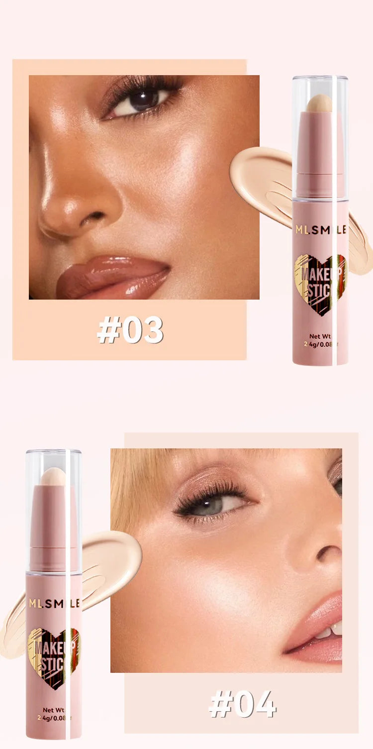 MLSMILE 8-Color High Gloss Pearl Contouring Stick – Face Brightening & 3D Shadow Sculpting Pen