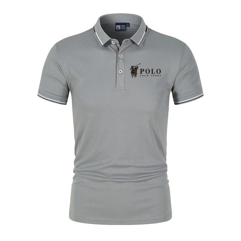 Men's Premium Summer Polo Shirt - Quick Dry Breathable Casual Business Sports Polo