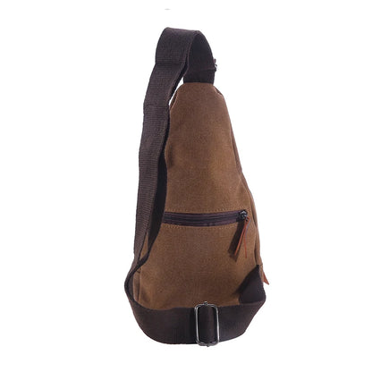 New Men's Vintage Canvas Satchel – Multifunctional Outdoor Small Shoulder Sling Chest Bag