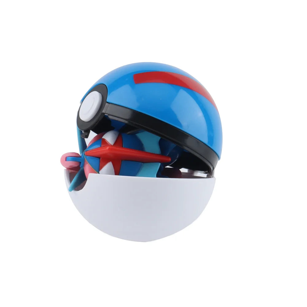 Pokemon Action Figures Set – Pikachu, Gengar, Dragonite, Snorlax & Pokeball Toys