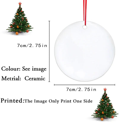 Personalized Baby First Christmas Ornament – Custom Ceramic Keepsake Photo Prop Gift for Infants