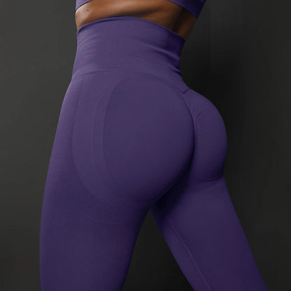 High Waist Women’s Yoga Leggings – Seamless Push-Up Fitness, Running & Gym Pants with Hip Lift and High Elasticity