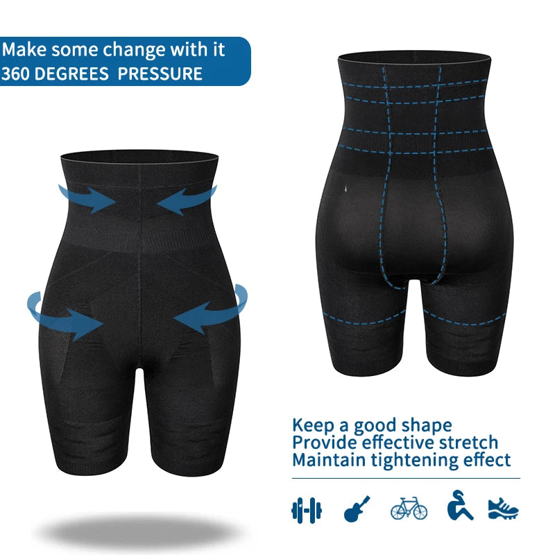 Men's Tummy Control Shorts – High Waist Slimming Shapewear for Abdomen, Belly Flat Body Shaper, Compression Boxer Briefs, Size 3XL