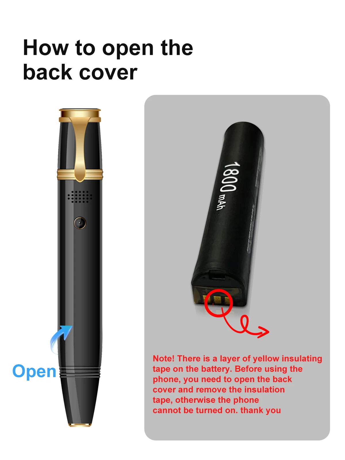 SERVO BM111 3-in-1 Magic Voice Pen Phone – Portable Dual SIM Mobile, Bluetooth Dial Recorder, and Original Telephone Device