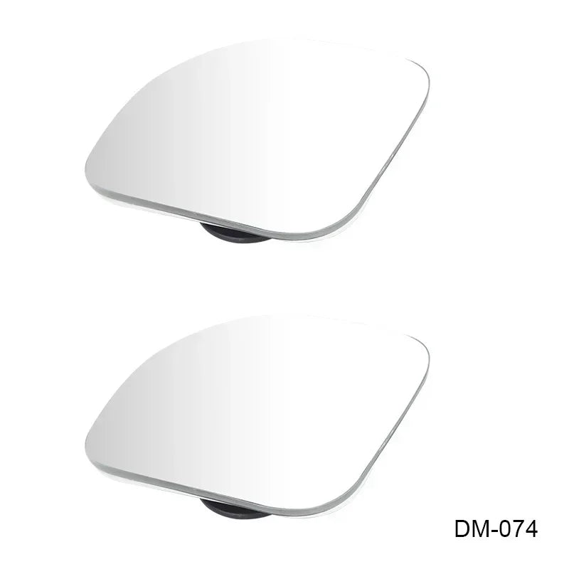 2pcs Car Blind Spot Mirrors - 360° Adjustable HD Wide Angle Frameless Rearview Auxiliary Round Mirrors