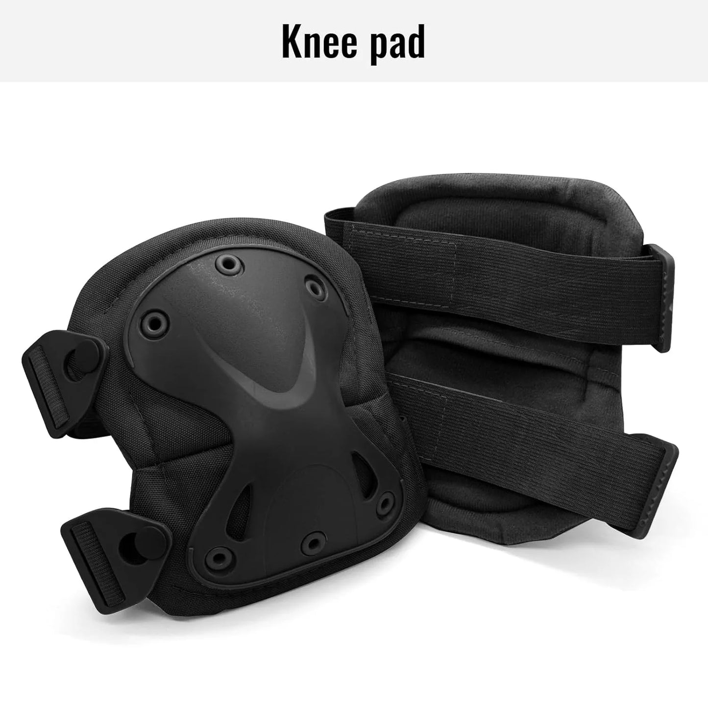 Tactical Knee & Elbow Pads Set - Professional Combat Protective Gear (2-Piece Set)