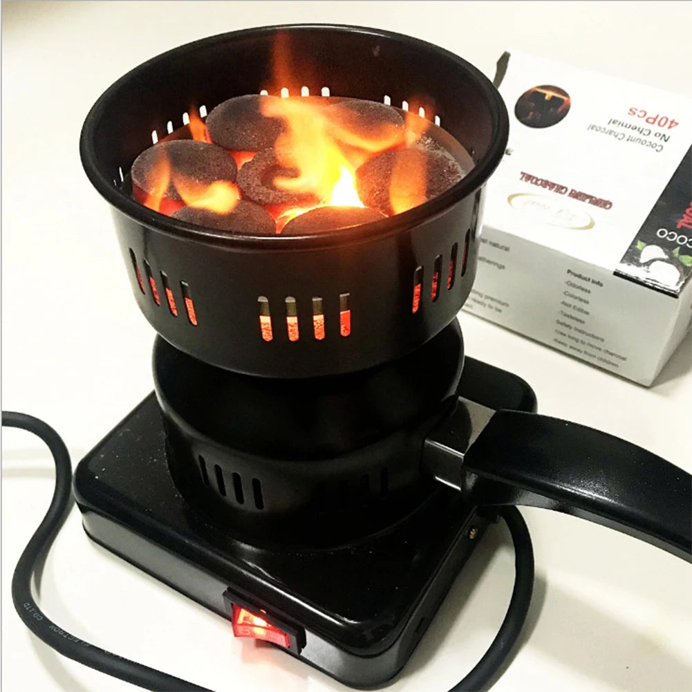 Electric Charcoal Burner Stove – Portable Coal Heater and Shisha Hookah Lighter for BBQ and Party Use