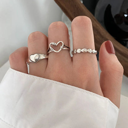 Bohemian Butterfly Pearl Rings Set – Vintage Gothic Plated Retro Rhinestone Finger Jewelry for Women, Gift Idea
