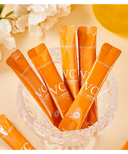 30pcs Vitamin C Sleeping Face Masks — Moisturizing, Firming & Skin Rejuvenation, No-Wash Disposable Facial Masks