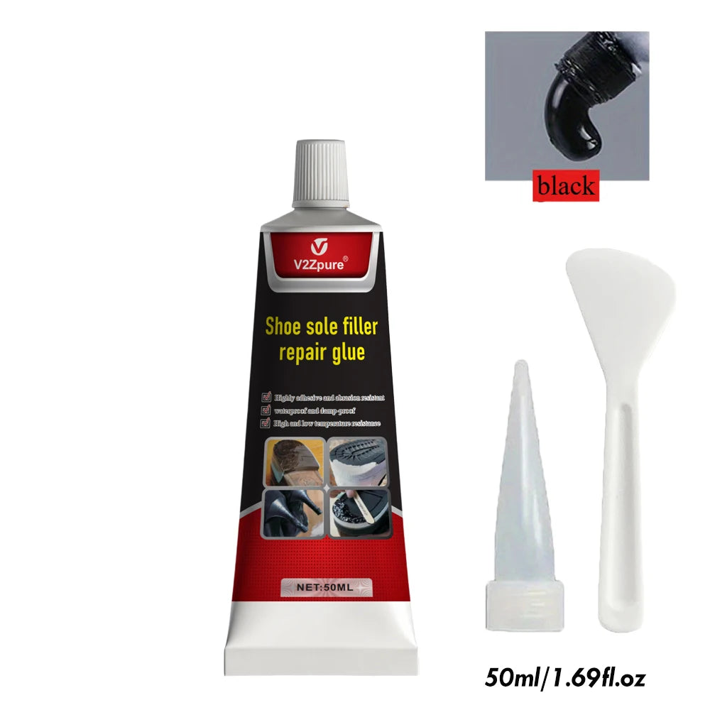 Waterproof Shoe Sole Repair Glue - Strong Durable Rubber Repair Sealant Paste for Crack Filling