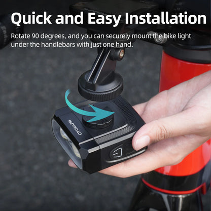 CYCLAMI CYC1100 Bike Headlight - 1100 Lumens Cut-Off Beam Bicycle Light with 2000mAh Battery for Road and MTB Cycling