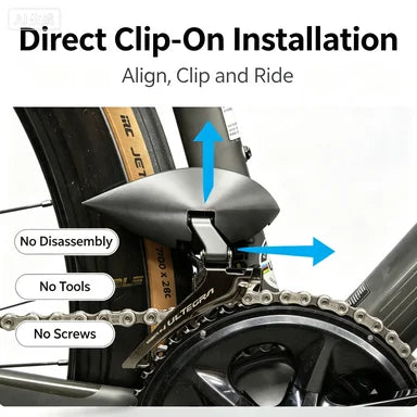 Front Derailleur Aero Fairing Wind Deflector - Compatible with Shimano Ultegra R8170 & Dura-Ace R9270 12-Speed Electronic Systems