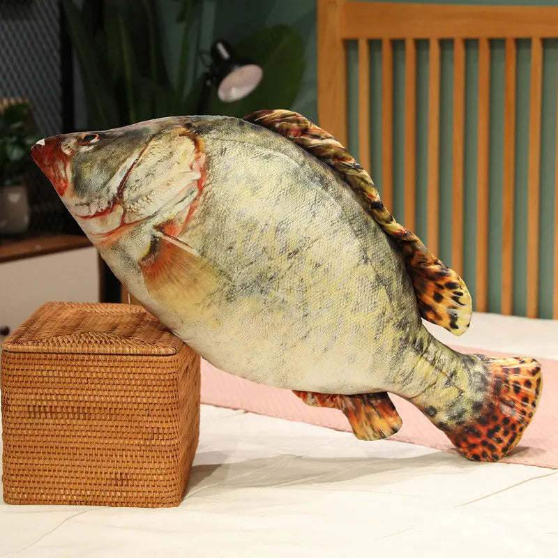 Simulation Fish Plush Toy - Soft Stuffed Animal Pillow Cushion for Kids Girls Christmas Gift and Home Decor