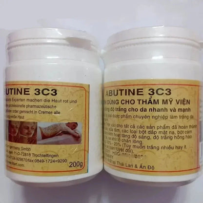200g Thai Arbutin 3C3 Body Whitening Cream - Intensive Brightening Moisturizer for Smoother Radiant Skin