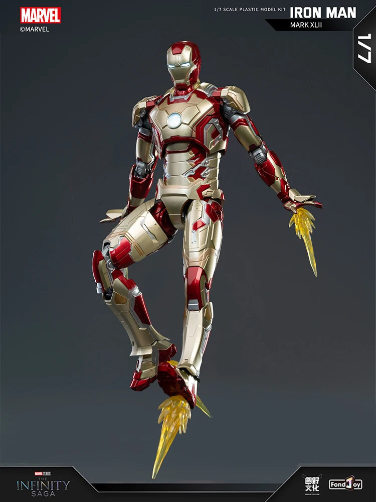 1:7 Original FondJoy Iron Man Action Figures – MK42, MK43, MK5, MK6, MK7 DIY Model, Tony Stark Legend Collection Toy for Kids Gift