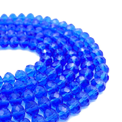 Faceted Crystal Glass Beads 2-8mm Loose Spacer Beads for DIY Jewelry Making Bracelets & Earrings