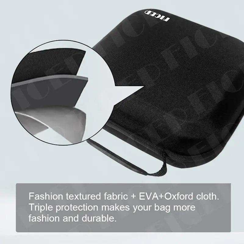 FICEP VR Headset Carrying Case — Hard EVA Portable Storage Bag for Oculus Quest 2, Meta Quest 3 & Pico 4