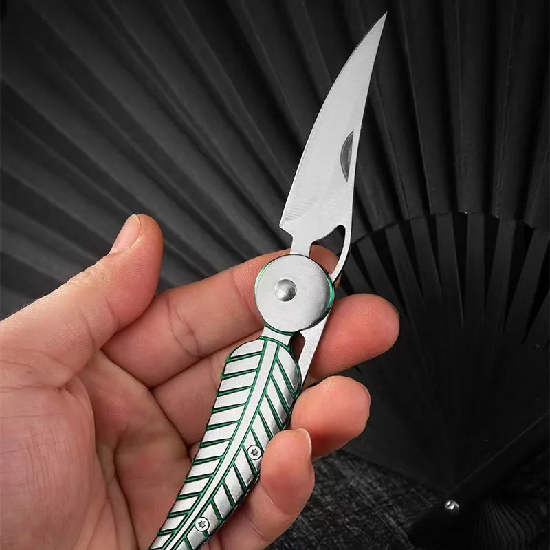 Leaf Folding Knife - Compact Stainless Steel EDC Pocket & Portable Utility Knife