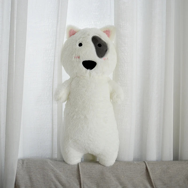 Kawaii Siamese Cat Plush Toy – Long Oblong Orange & Black Kitten Nap Pillow for Kids, Bed Decor & Hug Cushion