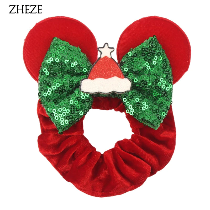 Velvet Mouse Scrunchies - Cute Elastic Ponytail Holders & Hair Accessories for Girls