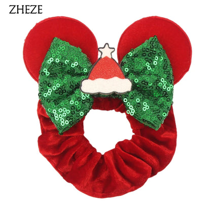 Velvet Mouse Scrunchies - Cute Elastic Ponytail Holders & Hair Accessories for Girls