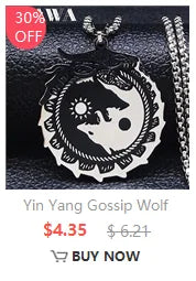 Stainless Steel Witchcraft Vortex Necklace – Viking Triskelion Celtic Knot Spiral, Silver Jewelry N7062S02