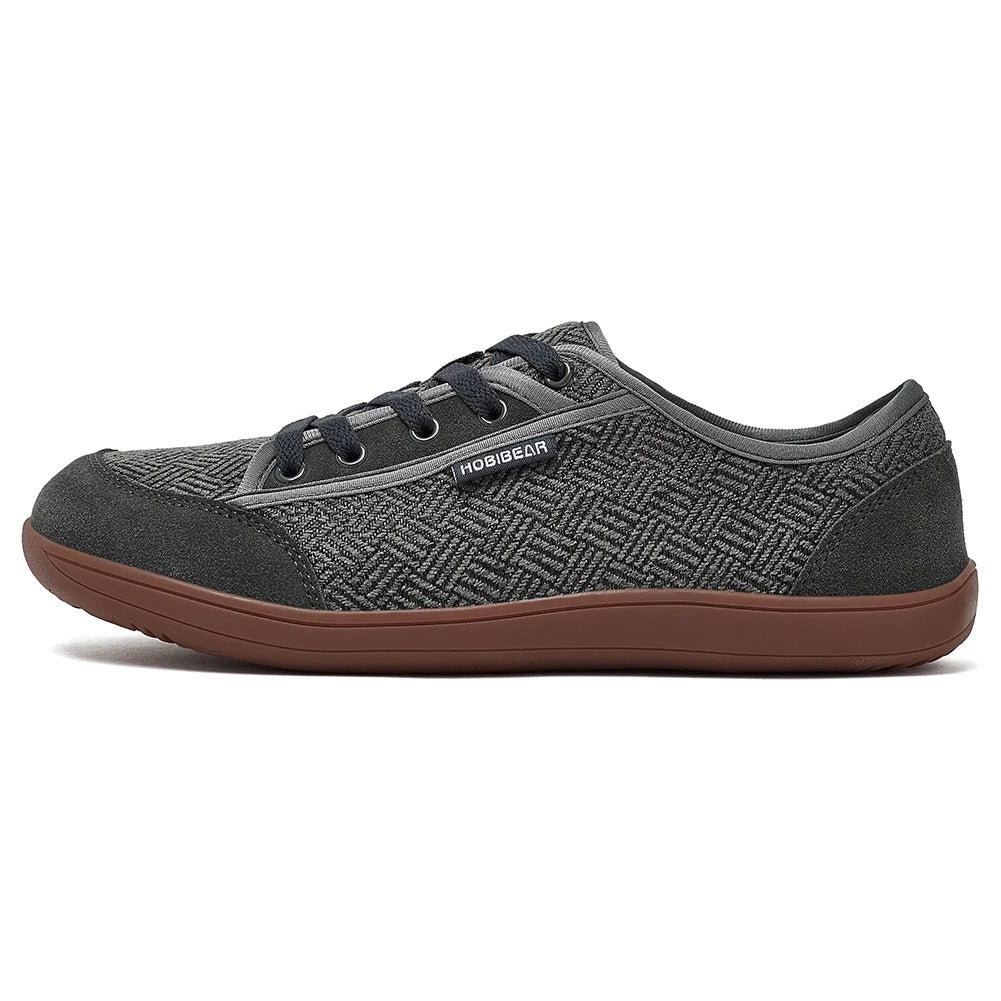 HOBIBEAR Barefoot Shoes for Men & Women | Zero Drop, Wide Toe Minimalist Cowhide Leather Sneakers