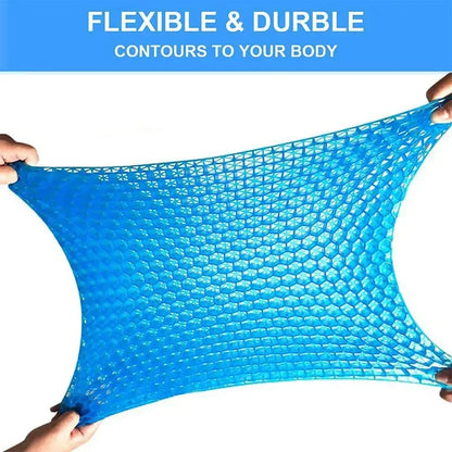 Gel Seat Cushion – Double Thick Egg Gel Pad for Pressure Relief, Breathable Soft Cushion for Car & Office Chair