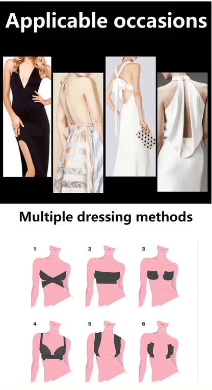 Elastic Breast Lifting Tape — Skin Tone, Invisible, Breathable, Anti-Sagging Tape for Strapless Support