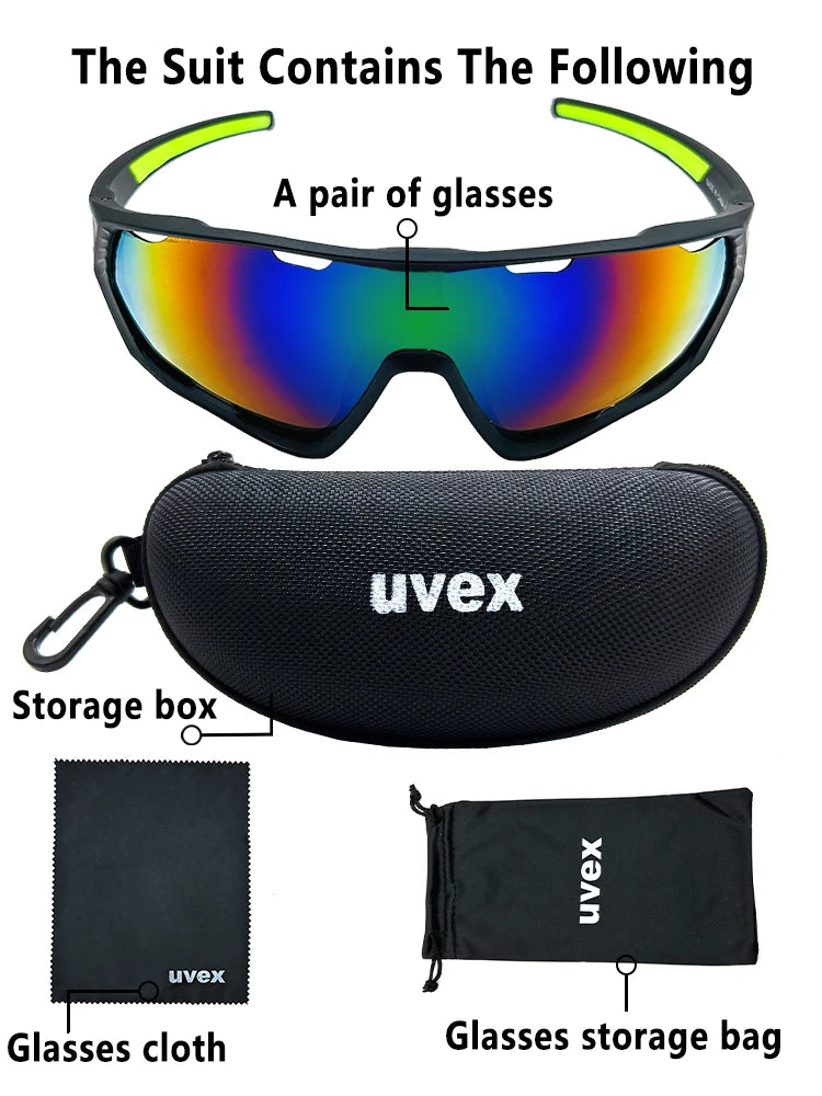 Cycling Sunglasses for Men & Women – UV400 Sports Glasses for MTB & Road Bikes