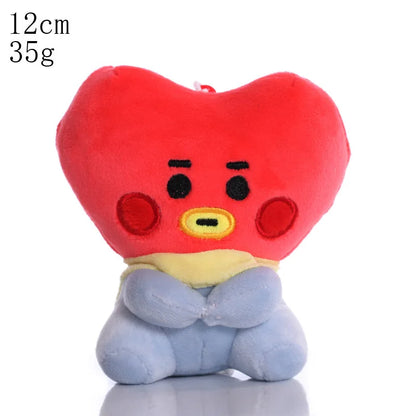 BTed 21 Plush Toys – Kawaii Mini Anime Keychain Pendant, Soft Stuffed Animal Doll Gift for Kids (12–22cm)