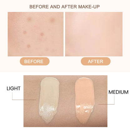 CC Foundation Cream – Natural Moisturizing, Waterproof, Brightening Concealer with Oil-Control & Long-Lasting Coverage