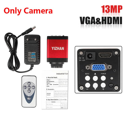 1080P 4K Digital Microscope – Full HD Industrial C-Mount Camera for PCB Welding & Mobile Phone Repair